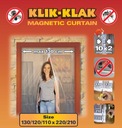 MAGNETICKÁ SIEŤ NA KOMÁRY 130/120/110 x220/210 ČIERNA