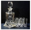 Set LIKÉR VODKA LIKÉRY Crystal 1+6 GRAVÍROVANIE