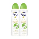 SADA 2X DOVE ADVANCED UHORKA A ZELENÝ ČAJ ANTIPERSPIRANT 150ml