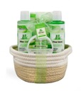 Aloe Vera IDC Set Upokojujúca sila Aloe Home SPA v prútenom košíku