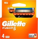 Náhradné žiletky pre holiaci strojček Gillette Fusion5, 4 ks