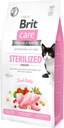 BRIT CARE CAT Bezzrnná sterilizovaná Sensitive 2 kg