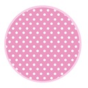 Papierové taniere DOTS ružové 18 cm 8 ks.