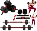 NASTAVITEĽNÁ SET Činky 2x7,5KG, BARbell + Barbells