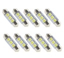 10x 12V Car LED Festoon Sofits 3 SMD 36mm 5050 Lig