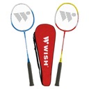 WISH Set 2 bedmintonových rakiet s celopoťahom