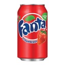 Fanta jahodový sýtený nápoj v plechovke Import 355 ml 12 kusov