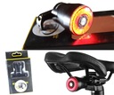 Brzdenie Zadné LED svetlo na bicykel Q5 USB POWERFUL