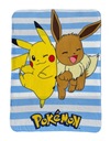 Prikrývka na POKEMON 140X100 FLEECE PIKACHU EEVEE DEKA