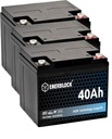 BALENIE 3 AGM 12V 120AH BATÉRIE (3X 40AH) UPS