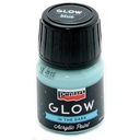 Farba Glow in the dark - modrá, 30 ml