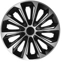 HUBCAPS 15 palcov STRONG BLACK SILVER 4 KS