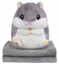 Prikrývka Maskot Vankúš Smukee HAMSTER GREY 150 x 100 cm 2v1 CUDDLE