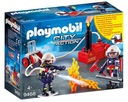 PLAYMOBIL 9468 HASIČ S HASIACIM PRÍSTROJOM Hasičská zbrojnica