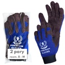 Pracovné rukavice PREMIUM GLOVES, kožená montáž, 3Kamido, 2 páry, veľkosť 8 M