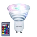 GU10 LED RGB DECORYA 16 FAREBNÁ ŽIAROVKA S DIAĽKOVÝM OVLÁDANÍM