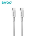 BWOO KÁBEL X199 PD USB-C – USB-C 1.0M 100W BIELY