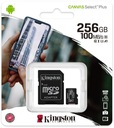 MICRO SD KARTA 256GB KINGSTON ADAPTÉR 100MB