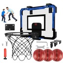 Mini basketbalový set na dvere závesnej miestnosti + 3x lopta