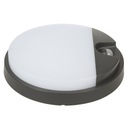 LED lampa s PIR pohybovým senzorom Plafond 15W IP54 1100lm Grafit 4000K