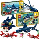 LEGO CREATOR 3V1 SÚPRAVA TEHEL MORSKÝCH TVOROV SHARK CRAB SQUID