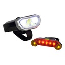 USB LED SVETLÁ NA BICYKLE SET PREDNÉ + ZADNÉ