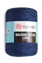 Macrame Cotton Lurex makramé šnúrka 740 námornícka modrá