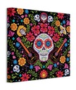 Obraz na plátne Disney Coco Colorful Skull 40x40 cm