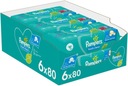 PAMPERS Fresh Clean vlhčené obrúsky 6x80 ks.