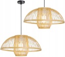 Lampa APP887 prírodný pletený bambus boho