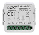 Modul OXT Inteligentné mini relé 2 okruhy bez neutrálneho ZigBee Tuya