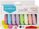 Akrylové farby 8 farieb 25ml Pastel Starpak