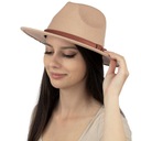 Elegantná dámska plsť fedora PANAMA HAT