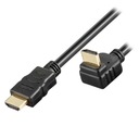 TECHLY HDMI/HDMI V1.4 M/M ETHERNETOVÝ KÁBEL UHOL ČIERNA 2 M