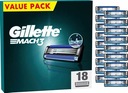 GILLETTE MACH3 ORIGINÁLNE NÁPLŇOVÉ NÁBOJE 18 KS