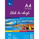 Akrylový blok A4 190g 15 listov KB012-A4 TETIS