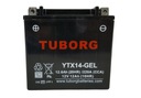 Batéria Tuborg YTX14-GEL 12,6Ah 220A AGM