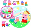 SET TORTOVÝCH TORT, PEPPA PIG + TEXTOVÉ POSTAVY