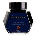 HNEDÝ atrament do plniaceho pera WATERMAN 50 ml