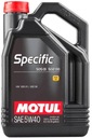 MOTUL OIL 5W40 ŠPECIFICKÉ VSTREKOVAČE ČERPADLA 5L 505.01