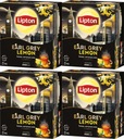 Lipton Earl Grey Lemon čaj 92 vrecúšok x4