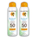 2X TRANSPARENTNÁ OCHRANNÁ SUN OCHRANNÁ SUCHÁ hmla KOLASTYNA SPF50 150ml