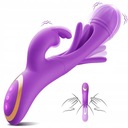 BUNNY DILDO VIBRATOR 3V1 VIBRAČNÝ MASÁŽNY MASÁŽ S MÁVACÍM JAZYKOM