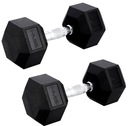 SET Činky Činky Závažia 2x 14 kg 28 kg HEX