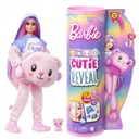 Barbie Cutie Reveal BÁBIKA V OBLEČENOM MEDVEĎOVI, ružový medvedík + zvieratko