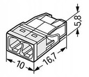WAGO ELEKTRICKÝ KONEKTOR 0,5-2,5MM 2273-202 x50