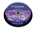 10 ks Verbatim DVD+R 8,5 GB dvojvrstvový XBOX