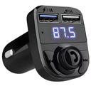 FM BLUETOOTH VYSIELAČ MP3 SD NABÍJAČKA 2xUSB BT VYSIELAČ DO AUTORÁDIA