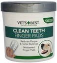 Vet's Best Clean Toeth Finger Pads Čističe zubov 50 ks.