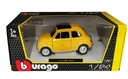 Kovový model BBURAGO 1:24 Fiat 500 F 1965 500F